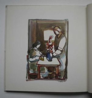 Aharon Giladi Signed Book + drawing Israel Painter Jewish Art Russia 
