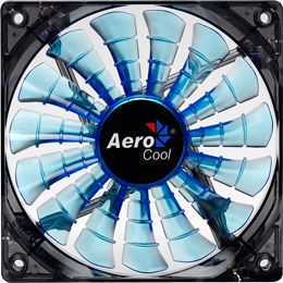 Aerocool Shark 120mm 12cm Blue LED Case Fan 800 1500 RPM