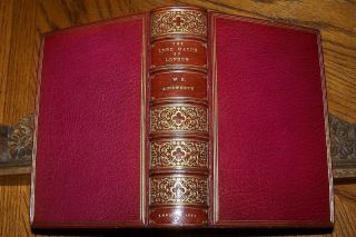 1862 3 Vol AINSWORTH London 1st FIRST Ed Edition Rare Antique LEATHER 