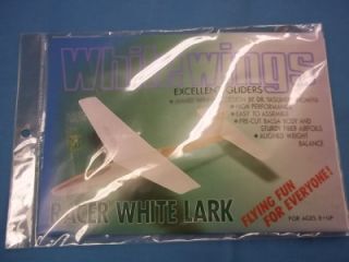 white wings racer white lark glider ag100 w