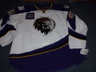 Team issued Reebok AHL Manchester Monarchs Authentic Jersey Size 58 