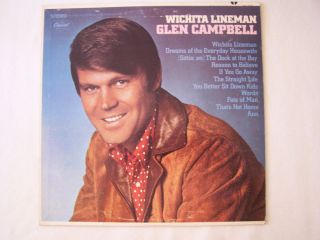   Campbell Wichita Lineman LP Record Al de Lory Capitol Album