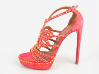 ALAIA Pink Stud Platform Sandal Sz 38 Ret $1465 at Socialite 