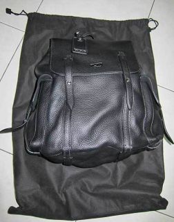 Tumi Sundance Alamogordo Backpack Black Leather Travel Bag
