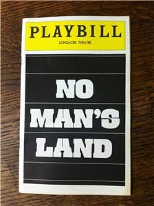 Broadway Playbill NO MANS LAND Cast Signed by John Gielgud & Ralph 