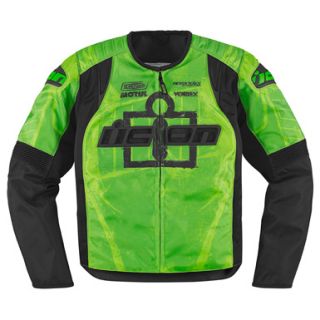 Icon Overlord Type 1 Green XXL XX Motorcycle Jacket New Fall 2011 CE 