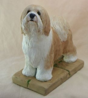 Tibetan Terrier Dog Figurine Sculpture Model Statue New in Cold Cast 