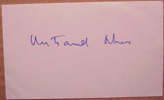 BERTRAND BLIER French Screenwriter autographed one 3x5 inch card # 