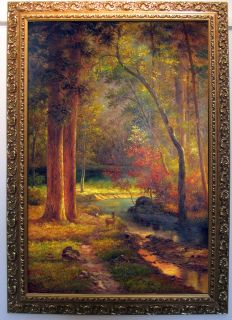 Albert Bierstadt Dogwood Oil Painting Repro 24X36