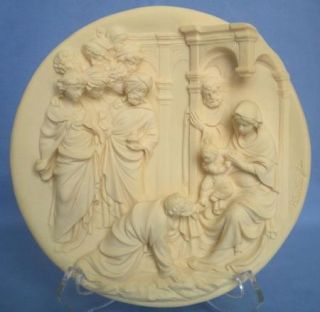 Vtg_Ivory_Alabaster_Santangela_Adorazione_Dei_Magi_Art_001450