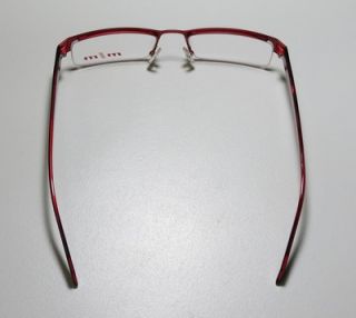 New Alain Mikli 753 52 19 143 Red Black Metal Plastic Eyeglasses 