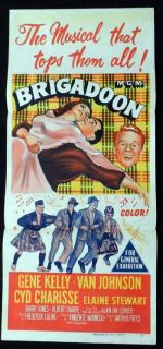 Brigadoon 1954 Gene Kelly Original Daybill Movie Poster