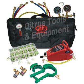 ATD Tools 90 Air Conditioning Combination Tool Kit for R134a A C 