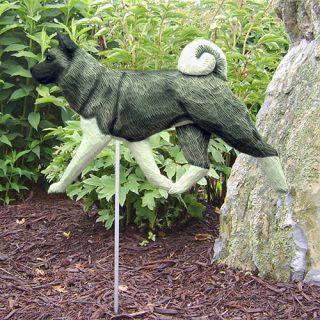 Akita Dog Figure Garden Stake. Home Yard & Garden Dog Breed Products 