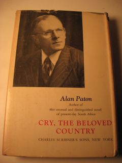 1948 Cry The Beloved Country 1st in DJ Free Book