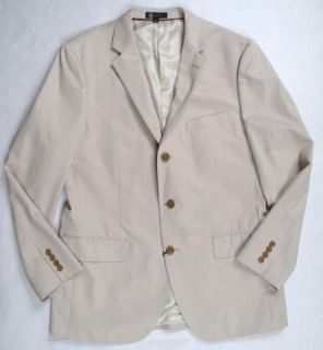 Crew Aldridge Two Button Suit Jacket Color Stone Size 42R