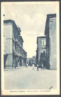 Italy Postcard Spezzano Albanese to Argentina 1937 Tax L K