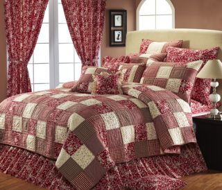 Victorian Heart Albemarle 6pcs King Quilt Set Bedding