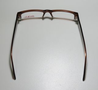 New Alain Mikli 702 51 17 143 Brown Plastic Frames Eyeglasses Glasses 