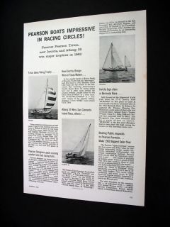 Pearson Triton Invicta Alberg 35 Sailboats Print Ad