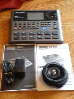 Alesis SR18 Drum Machine with Power Supply and Footswitch