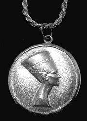 Silver Egyptian Egypt Queen Nefertiti Pendant Jewelry