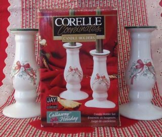   8TH INCH CERAMIC CANDLE HOLDERS BOXED SET FROM JAY IMPORTS