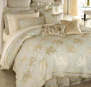   White Label Queen Duvet Cover and Sheet 5pc Set Alabaster Blue