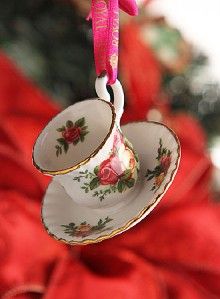 Royal Albert Old Country Roses Tea Cup Saucer Ornament