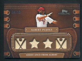 2010 Topps Sterling Albert Pujols Authentic Game Used Bat Relic 04/10