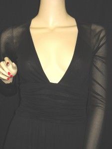 Alessandro Dell Acqua Black Jersey Dress 12 $1600