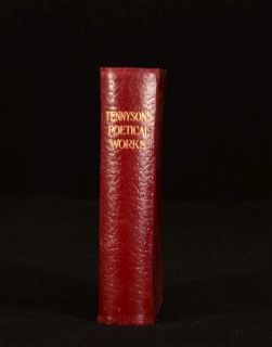 C1908 The Poetical Works of Alfred Lord Tennyson with Notes by Waugh 