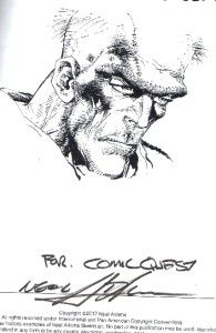 Neal Adams Chicago Convention EXC HANDSIGNED by Neal Adams Retail 