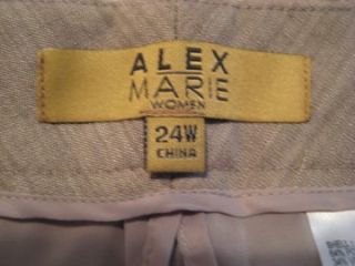 ALEX MARIE Alexa Brown Dress Pants NWT $119 PLUS Sizes *Free Ship*