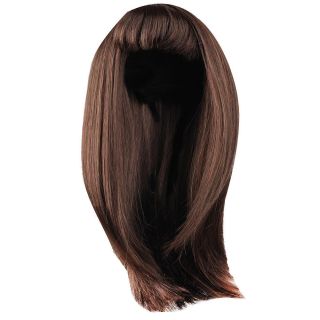 Madame Alexander Doll Factory Straight Brunette Wig with Bangs for 18 