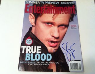 Alexander Skarsgard Signed Entertainment Weekly Exact Proof True Blood 