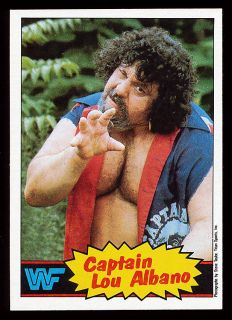 1985 topps wwf wrestling 3 captain lou albano captain lou a former 