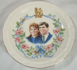 1986 Royal Albert Prince Andrew Fergie Wedding Plate