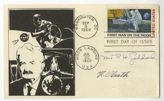 Notable Rocket Science Pioneers Authentic Autographed First Day Cover 
