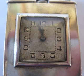 C1935 Dunhill Parker Beacon Silver Lighter with Watch