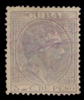 Cuba 103 MI48 King Alfonso XII Definitive PF45524