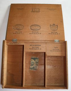 Alfred Dunhill wood cigar box supreme sampler Belinda Hoyo Punch 