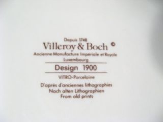 Viileroy Boch Design 1900 Dinner Plates No 1 and No 2