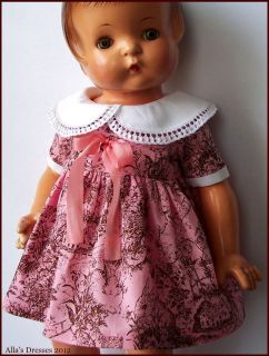 Allas Vintage Dress for Effanbee Patsy Ann 19 Baby Doll Repro OOAK 