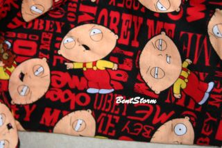 Stewie Family Guy Pajamas Obey Me Lounge Pants s XL New