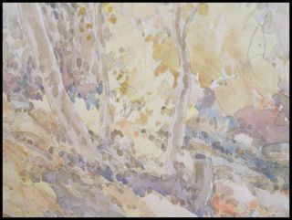 Autumn Watercolor Harry Judson Allen 1871 1966