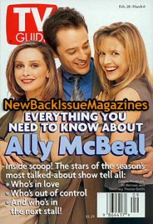 TV Guide 3 98 Calista Flockhart Ally McBeal 1998 New
