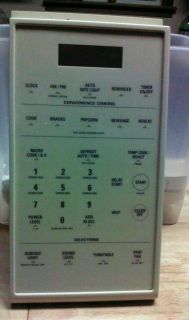 GE Microwave Oven Control Panel Membrane WB7X2081 WB27X1122 Almond 