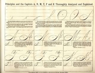   Work Penmanship Caligraphy Script Victorian Cursive How to 1882
