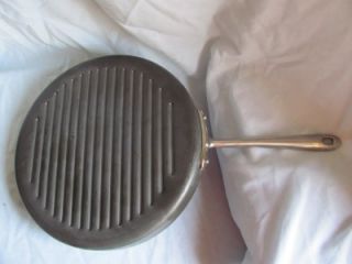 MINTY ALL CLAD 12 ROUND ANODIZED NON STICK GRILL PAN (SKILLET)